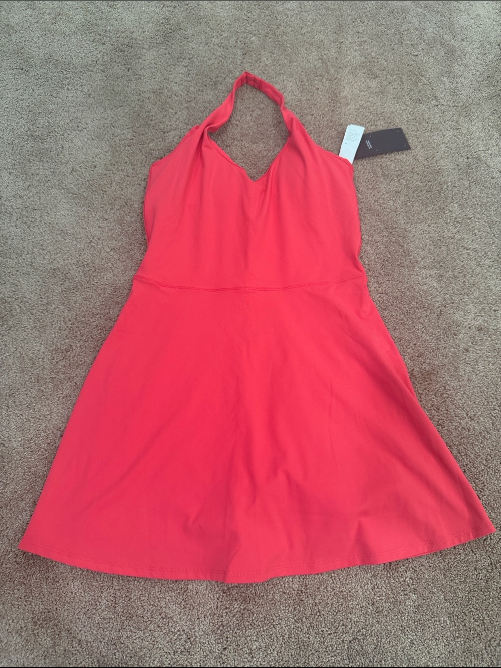 Fabletics Red Halter Mini Dress with shorts